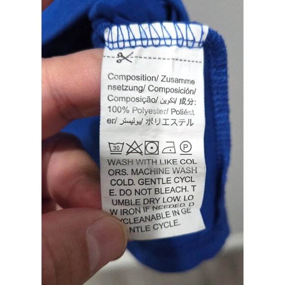 Romwe Mens Royal Blue Graphic Print Oversized T-Shirt Size S - Picture 5 of 7